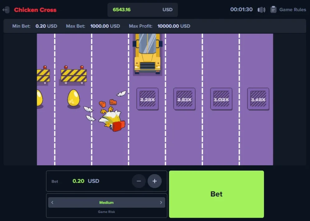 Chicken Cross Game